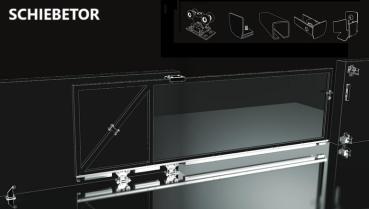 Stahl Stoßstange Halter 16-46x130 universal verzinkt